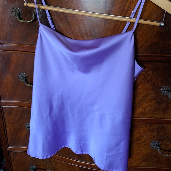 NEW PURPLE SILK TOP!! - Picture 4 of 4